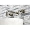 Kingston Brass KS6126ML Two-Handle Wall Mount Bathroom Faucet, Polished Nickel KS6126ML - alternate 3